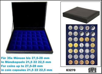 Münzkassetten US Presidential Dollar $ USA 35x 27 mm SAFE 63270 Nova deluxe