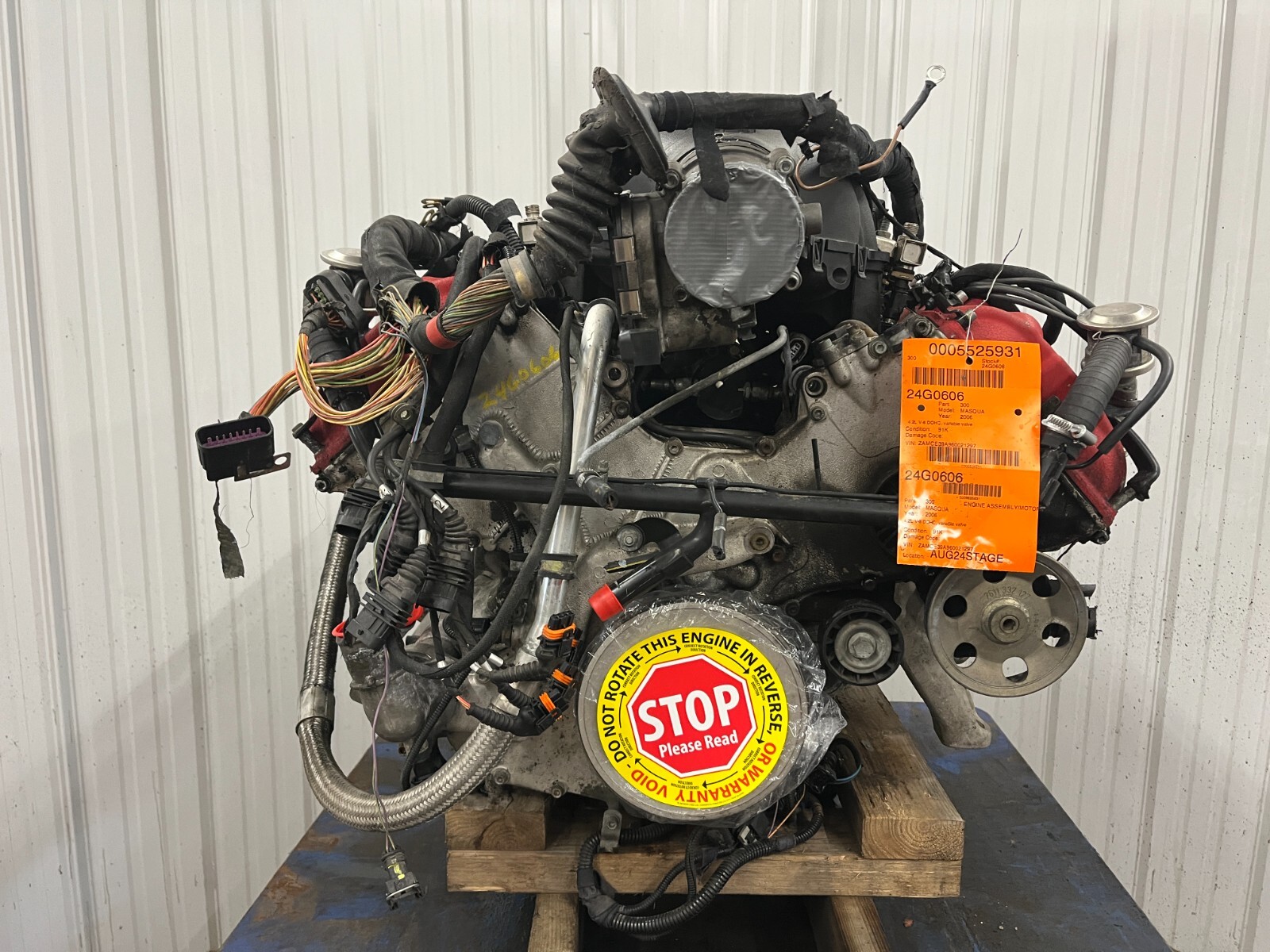 2006 MASERATI QUATTROPORT ENGINE MOTOR 4.2 NO CORE CHARGE 91,689 MILES