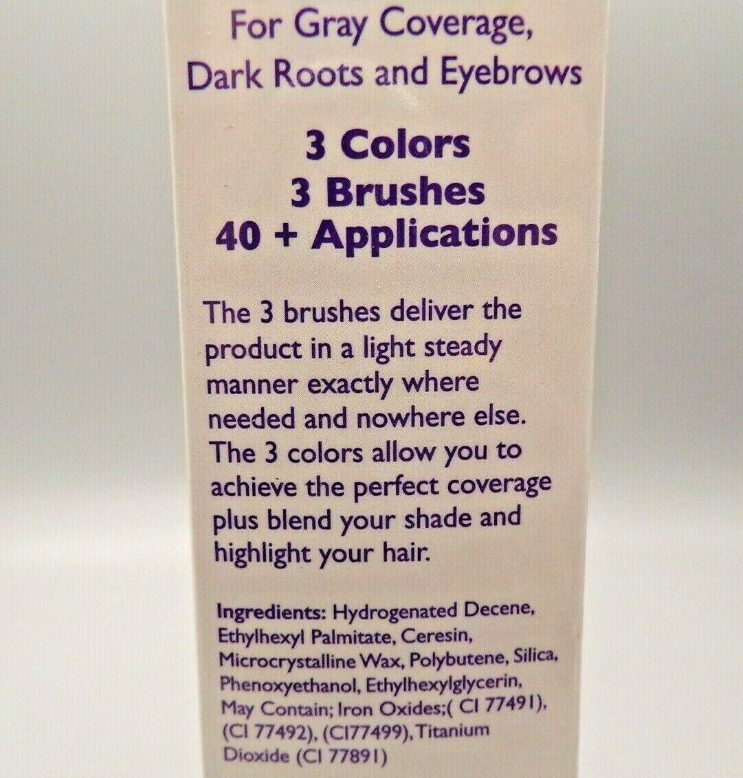 Salon 5th Ave/NYC Temporary Hair Color Root & Eyebrow Cover Up Brown to Auburn