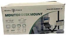 Bramley Power Dual Arm Monitor Mount Desk Stand Bracket for up to 27" Screens