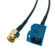 Fakra Z Female Jack to SMA Male Plug RG174 Cable GPS Antenna Extension Adapter