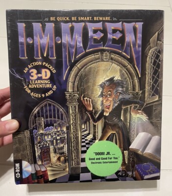 I.M. MEEN Simon & Schuster Big Box PC CD-Rom New Sealed 3-D Learning RARE 1995