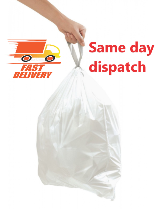 x40 15 Litre Bin Handy Bags Shopping EXTRA Strong Pedal Bin Liner Tie