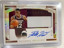 2020-21 PANINI NATIONAL TREASURES ROBERT WOODARD GOLD RPA MATERIALS AUTO 7/10 RC