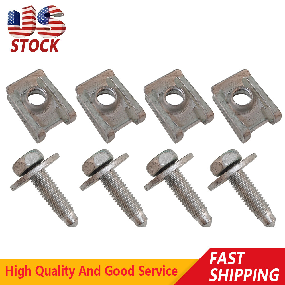 4 Pairs U Nut w/Screw For Benz M8 0049941845+000000001410 M8*1.25  