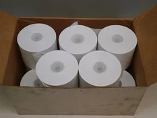 (11 Rolls) Crusader 7794 Adding Machine Roll 2-1/4" Wide x 165ft Lint Free White