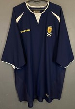 VINTAGE MEN'S SCOTLAND 2003/2004 HOME SOCCER FOOTBALL SHIRT JERSEY SIZE 2XL XXL