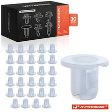 A-Premium 30x 9mm White Headliner Nut Clip Fastener for Mitsubishi Lancer 02-07