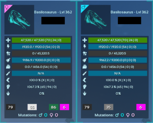 Top Stat Basilosaurus Mating Pair - Colour Options - Ark Ascended Crossplay PVE - Picture 9 of 13