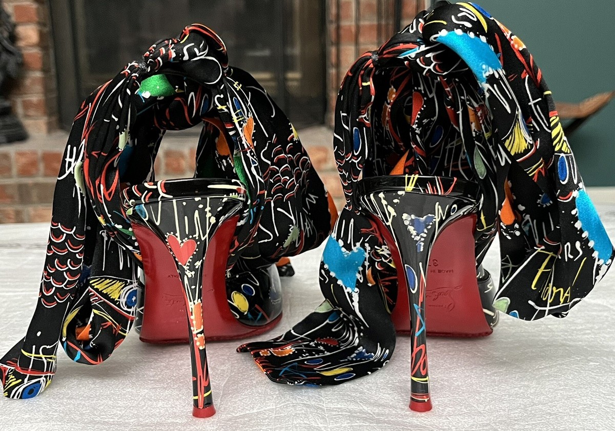 Christian Louboutin カラフルスカーフ Christian Louboutin】クリスチャンルブタン スカーフ マルチ