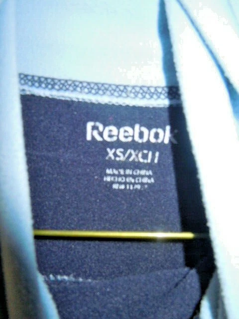 CAMISA/JERSEY ATLÉTICO REEBOK-ADULTO EXTRA PEQUEÑO-XS-COMPRESIÓN-CUELLO TORTUGA AZUL Foto 3 de 3