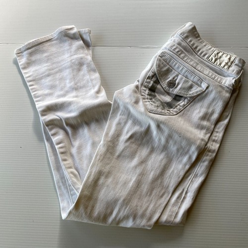 True Religion Skinny Denim Jeans Womens Size 28 Waist White Classic Casual Style - Bild 3 von 12