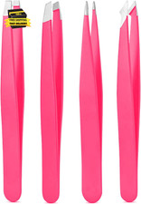 Tweezers Set, High Precision Stainless Steel Eyebrow Tweezers for Facial Hair, I