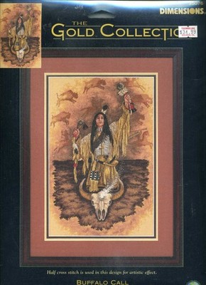 NEW Dimensions Gold Collection BUFFALO CALL Cross Stitch Kit  Made in USA