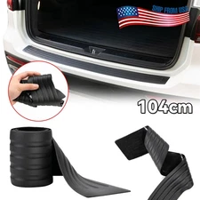 Rear Bumper Protector Trim Cover Trunk Strip Sill Scratch Plate Cover Pad Guard;