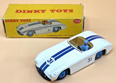 Dinky Toys 133 Cunningham C-5R No.31 Racing Car Boxed 1950s Diecast Model