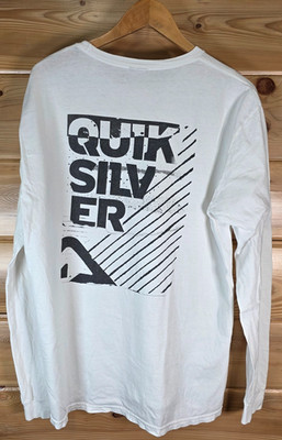 Vintage Y2K Quicksilver Long Sleeve Shirt Men Large Beach Surf Stain Read