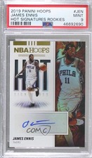 2019-20 Panini NBA Hoops Hot Signatures James Ennis #HS-JEN PSA 9 MINT Auto 8d2