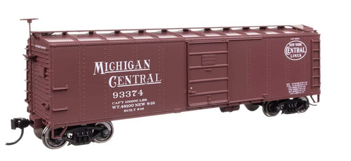 Walthers 910-41058 HO New York Central 40' vagón de carga de acero con extremos Murphy #93374 | Condition: New