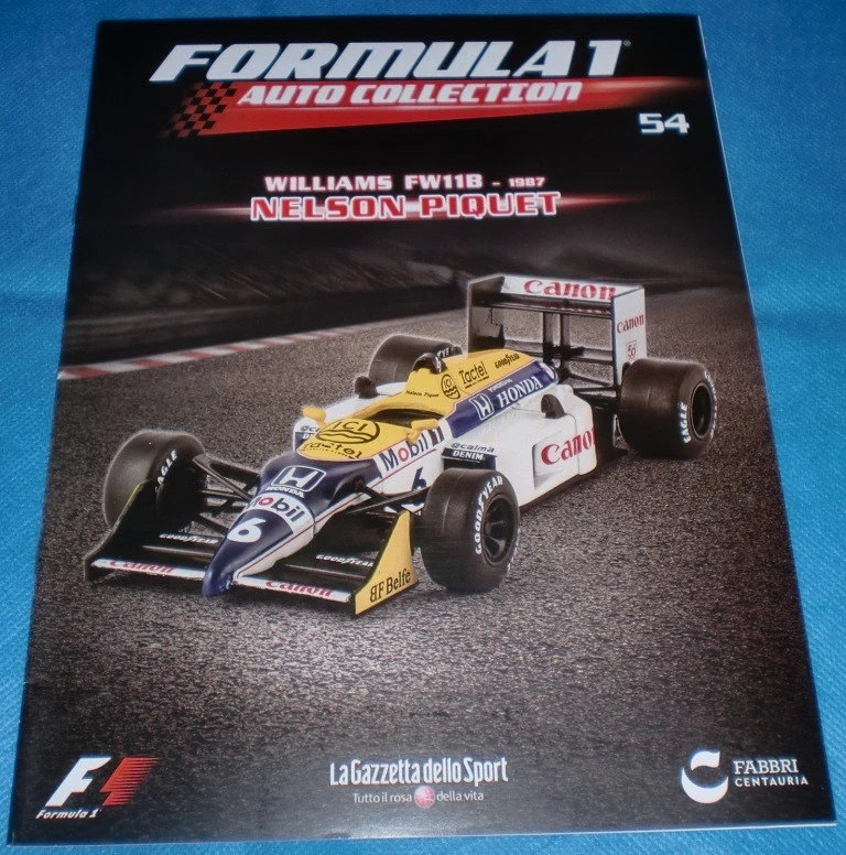 Williams FW11B F1 1987 #6 Nelson Piquet - Formula 1 Auto Collection N 54 (1:43) - Immagine 3 di 4