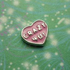 Crazy 4 You Heart Charm - Dije para medallones con memoria