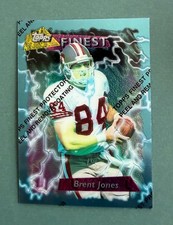 1995 Topps Finest Football Brent Jones #46 San Francisco 49ers