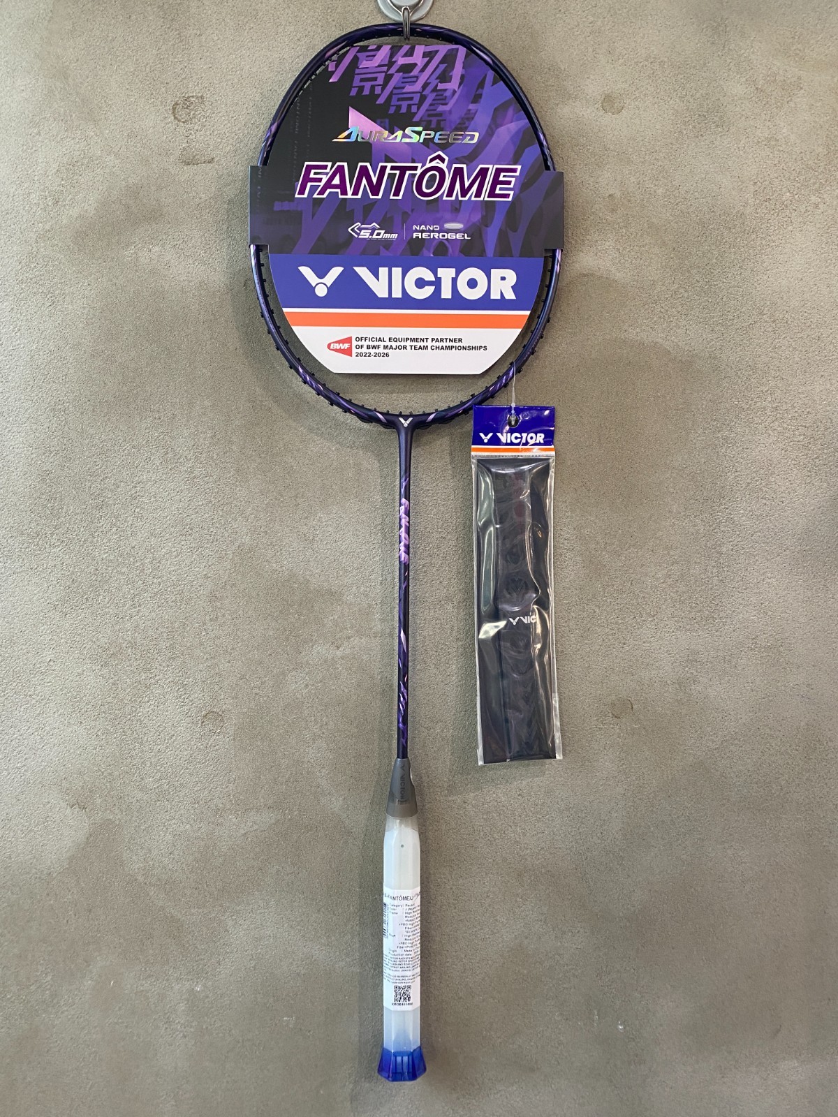 VICTOR 2025 Auraspeed Fantome Badminton Racket Racquet 4U G5 675mm Purple NWT 43990₽
