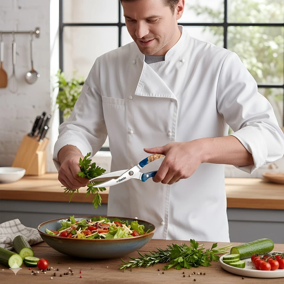 Executive 4" Heavy-Duty Kitchen Scissors – Premium Chef-Grade Power & Precision - Image 3 of 4