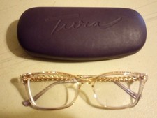 Tura TE280 BLS Eyeglasses Blush Clear Womens Frames Size 55 16 140 With Case