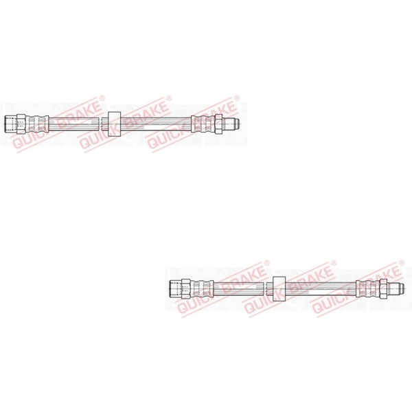 2X Quick Brake Bremsschlauch Links Rechts FüR Volvo V70 II P80_ SW S60 I 384-image