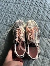 Vans Old Skool Floral Patchwork Women's Black Pink Retro Low Top Shoes Sneakers
