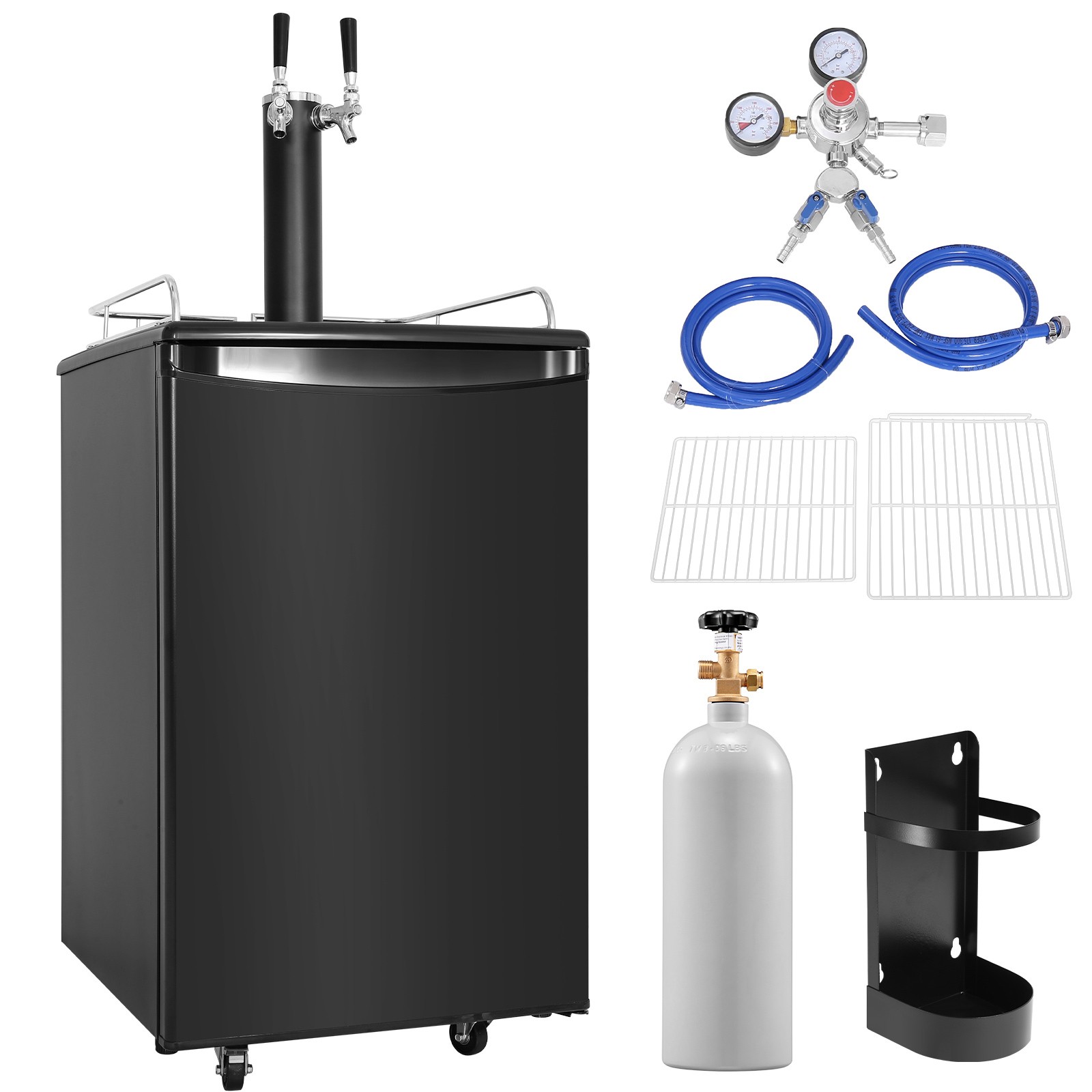 Uimoso 21"W Beer Kegerator Draft Beer Dispenser Full Size Ke