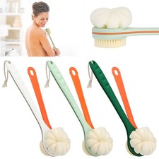 15.7in Adjustable Long Handle Bath Body Brush Soft Back Shower Washing Scrubber