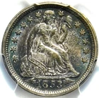 ☄️💎❤️‍🔥🇺🇸😎PCGS MS63 1853 SEATED LIBERTY DIME WITH ARROWS