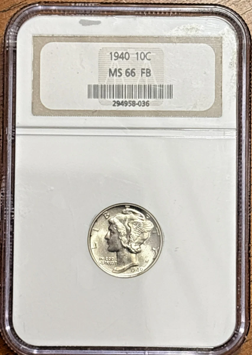 MS 66 Graded 1940 Year Mercury Dimes (1916-1945) for sale | eBay