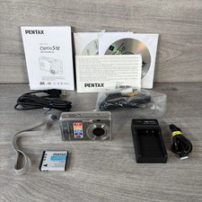 Pentax Optio S12 Compact Digital Camera 12mp Silver + Extras - SEE DESCRIPTION