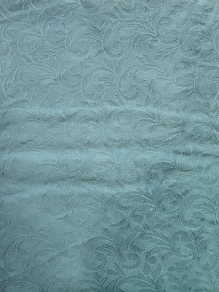Damask Hunter Green Cotton Woven Sewing Upholstery Interior Fabric 35w" x 1.5yds - Image 3 of 4