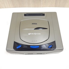 Sega Saturn console Japanese Gray system bundle wtih 2 controllers & 3 games