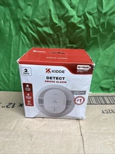 2 PACK Kidde Smoke Detector 10-Year Battery Powered LED Warning Light 20SD10