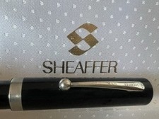 Sheaffer Black Fountain Pen Medium Nib No Nonsense Vintage