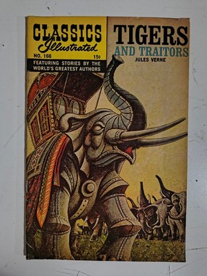 Feb 1964 Classics Illustrated #166 Tigers And Traitors Jules Verne T67
