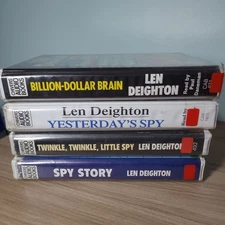 4x Len Deighton - Spy Story, Yesterday's Spy +2 | Audio Book Cassette Unabridged