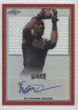 2020 Leaf Metal US Army All-American Bowl Red 1/3 Keyshawn Greene Auto 1u6