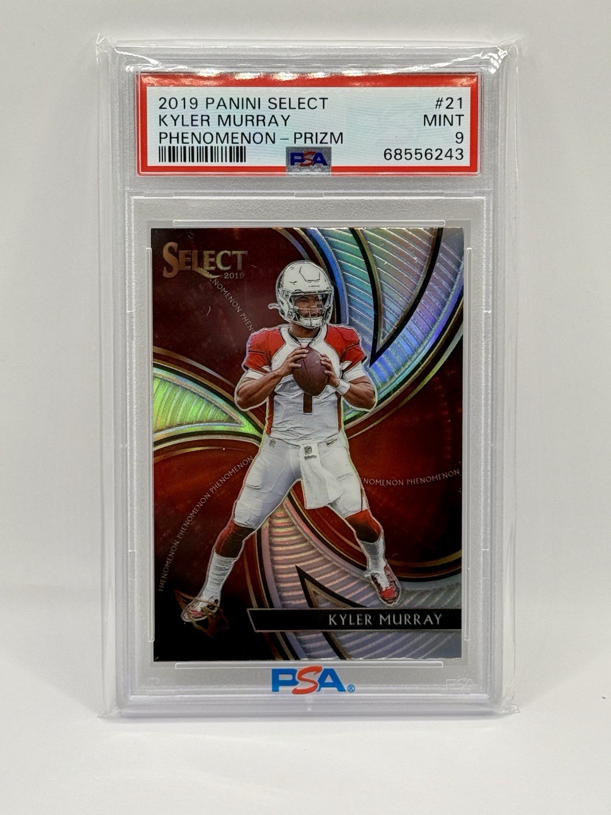 2019 Panini Select #21 KYLER MURRAY Phenomenon RC Silver Prizm SSP PSA 9 MINT