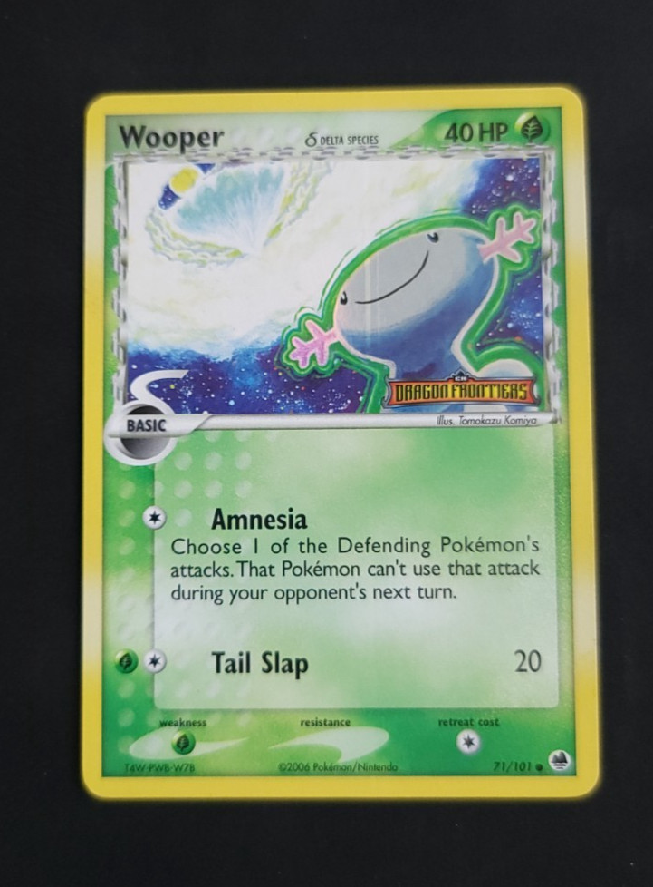 Pokemon Wooper 71/101 Dragon Frontiers Delta Species Reverse Holo LP