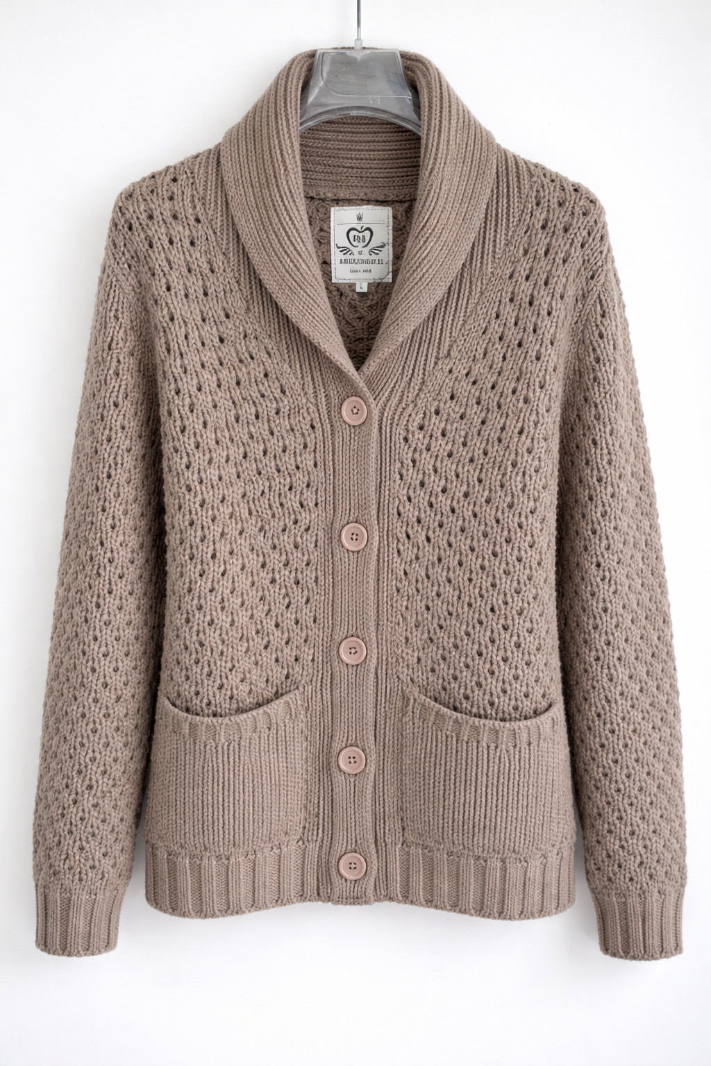 Cardigan uomo L marrone Baci & Abbracci