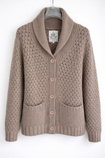 Cardigan Baci & Abbracci L marrone uomo casual caldo comodo