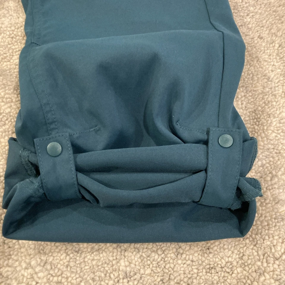 Prana Halle Hiking Roll Up Pants Womens Size 16 Outdoors Trail Stretch Green - Image 4 of 4