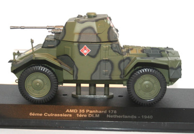 Atlas Editions 1/43 Scale AMD 35 Panhard 178 Armored Car 6eme CUIRASSIERS 1940
