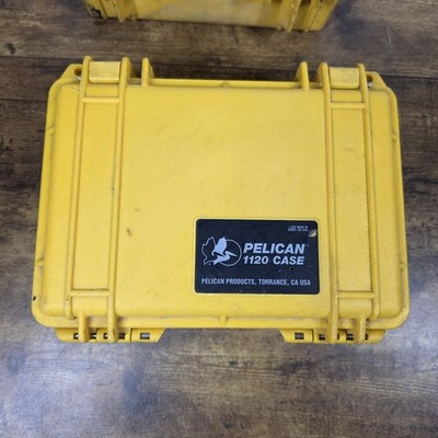 Lot of 2 - Pelican 1120 Watertight Hard Case with Foam Insert